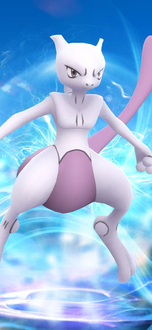 Hình nền Mewtwo trong game trên điện thoại — iPhone 12 Hình nền