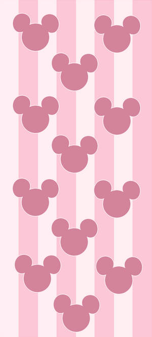 Hình nền Logo Hồng Mickey Disney — iPhone 17e Hình nền