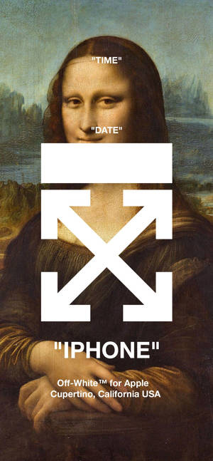 Hình nền Mona Lisa Off-White IPhone. — iPhone 15 Hình nền