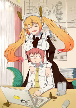 Miss Kobayashis Dragon Maid — OnePlus Pad Hình nền