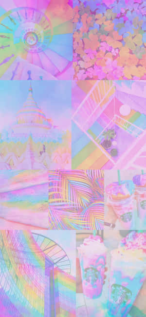 Pink Yellow And Blue — Galaxy A35 Hình nền