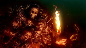 một nhóm bộ xương cầm đuốc — Dark souls Hình nền
