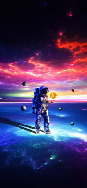 Astronaut Iphone — iPhone 15 Pro Hình nền