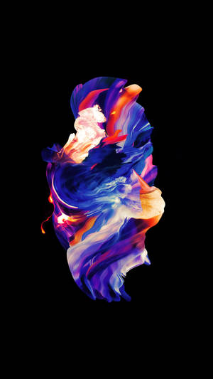 Hình nền nghệ thuật kỹ thuật số AMOLED vết sơn loang màu sắc thay đổi.