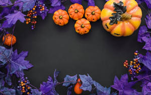 Mùa Halloween Dễ Thương Màu Tím