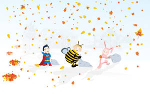 Hình nền Mùa Thu Dễ Thương Của Trẻ Em Halloween — Dễ thương mùa thu Hình nền