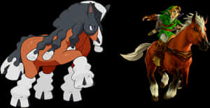 Mudsdale và Epona — Ngựa Hình nền