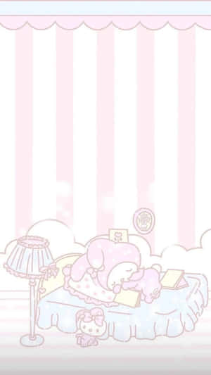My Melody Dễ Thương Đang Ngủ — Hello kitty aesthetic Hình nền