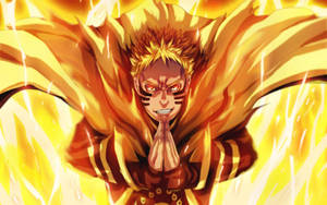 Naruto Baryon Mode Ngọn Lửa Vàng — Naruto baryon mode Hình nền