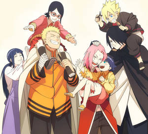 Naruto và Hinata cùng Sakura và Sasuke — Naruto và hinata Hình nền