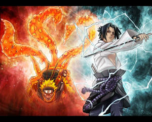 Naruto và Sasuke tuyệt vời — Naruto vs sasuke Hình nền