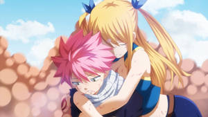 Hình nền Natsu và Lucy Anime Ôm