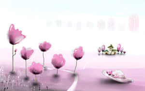 Nền Hồng Pastel — Phong cách pastel hồng Hình nền