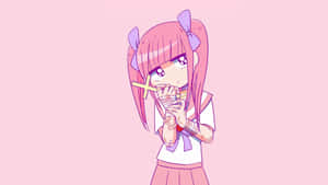 Nền Kawaii Hồng Dễ Thương — Hồng dễ thương Hình nền