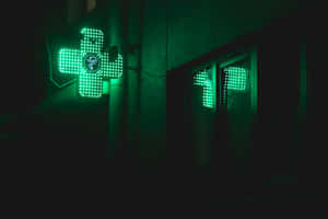 Nền Xanh Neon Rực Rỡ