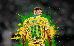 Neymar Jr Xanh Vàng Sặc Sỡ
