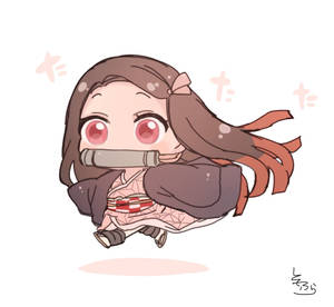 Nezuko phiên bản nhỏ dễ thương trong Demon Slayer — Cool Demon Slayer Hình nền