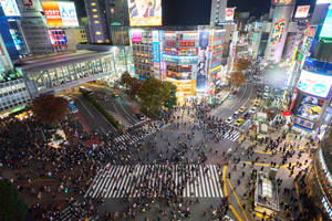 Ngã tư Shibuya Nhật Bản 4K — Nhật bản GIF Hình nền