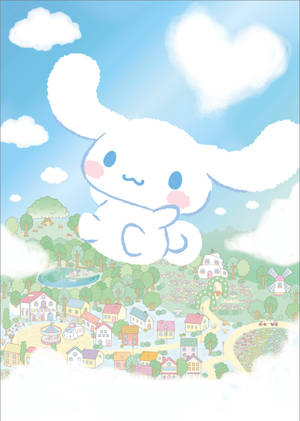 Hình nền nghệ thuật Cinnamoroll bay — OnePlus Pad Go 2 Hình nền