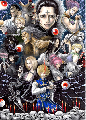 Hình nền nghệ thuật Đầu Lâu Phantom Troupe — IQOO Pad5c Hình nền