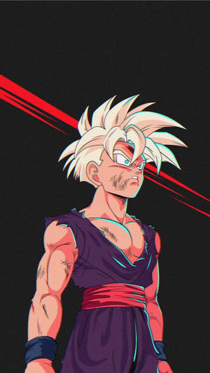Nghệ thuật Fan Made Gohan Super Saiyan 2 — iPhone Hình nền