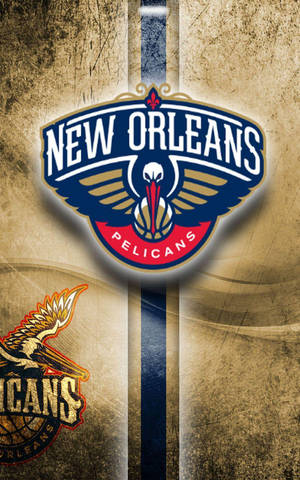 Hình nền New Orleans Pelicans Nghệ Thuật Grunge. — Galaxy Tab S10 Lite Hình nền