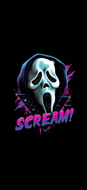 Hình nền nghệ thuật retro Ghostface Scream — Pixel 9 Pro Hình nền