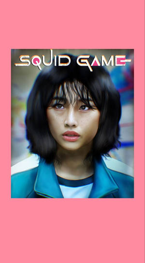 Hình nền người chơi 067 Squid Game nền hồng — 067 鱿鱼游戏 Hình nền