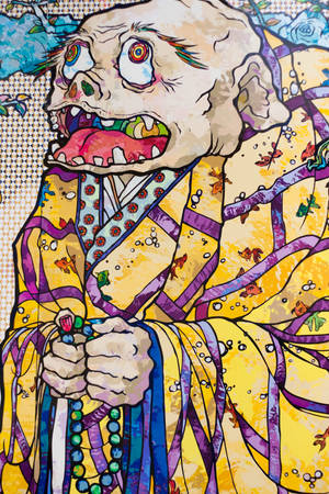 Nhà Sư Phật Giáo Già Takashi Murakami 4K — Xiaomi Pad 7 Ultra Hình nền