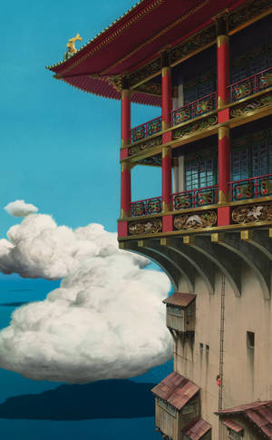 Hình nền Nhà tắm Yubaba Spirited Away của Studio Ghibli. — Galaxy Tab S10 Ultra Hình nền