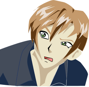 Nhân vật Anime bối rối