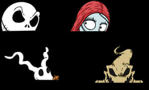 Nhân Vật Đêm Trước Giáng Sinh Kinh Hoàng — Nightmare before christmas GIF Hình nền