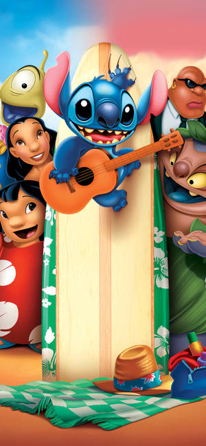 Hình nền nhân vật Lilo và Stitch — iPhone 17 Pro Hình nền