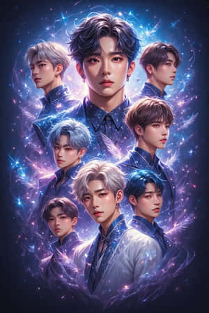 BTS,K-pop,kỳ ảo,chân thực,ma thuật,nghệ thuật số,vũ trụ,như mơ,nhóm nhạc — Bts Hình nền
