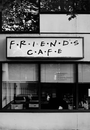 Hình nền bảng hiệu quán cà phê Friends — OnePlus Pad 3 Pro Hình nền