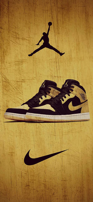 Hình nền phấn hoa Nike Air Jordan — iPhone 15 Hình nền