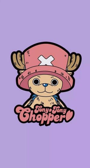 One Piece Điện Thoại Chopper Trên Nền Tím — One piece điện thoại Hình nền