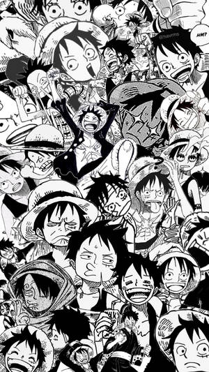 One Piece Điện Thoại Luffy Ảnh Ghép Manga — One piece điện thoại Hình nền