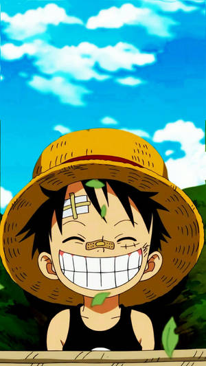 One Piece Điện Thoại Luffy Trẻ Bị Thương — One piece điện thoại Hình nền