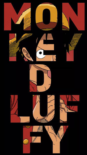 One Piece Điện Thoại Luffy Nghệ Thuật Chữ — One piece điện thoại Hình nền