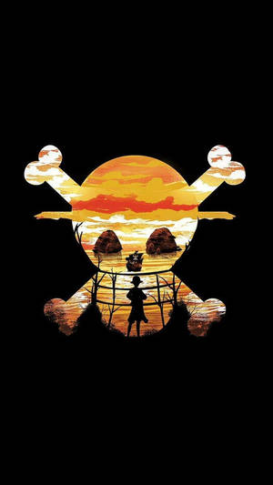 One Piece Điện Thoại Nghệ Thuật Góc Nhìn Jolly Roger — One piece điện thoại Hình nền