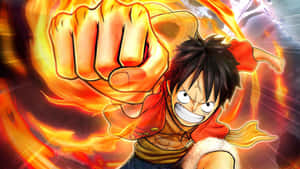 One Piece - nhân vật với nắm đấm trong tay — Luffy Hình nền