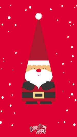 Hình nền iPhone Ông già Noel đỏ Giáng sinh
