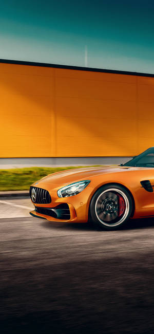 Orange Mercedes iPhone X — iPhone 15 Plus Hình nền