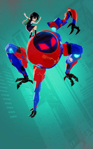 Hình nền Spider Man: Into The Spider Verse Peni Parker và bộ giáp SP//dr. — RedMagic Tablet Hình nền