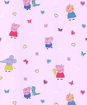 Hình nền họa tiết Peppa Pig đơn giản. — Dễ thương heo Hình nền