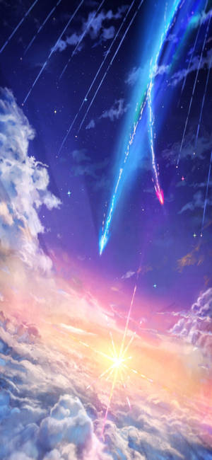 Phép Thuật Kimi No Na Wa Điện Thoại — iPhone 15 Plus Hình nền