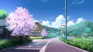 Nền Hoa Anh Đào Anime