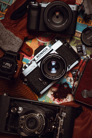 Phong cách phẳng máy ảnh DSLR
