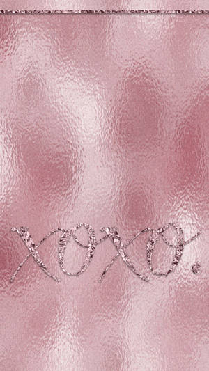 Dòng chữ thẩm mỹ Rose Gold — Hồng phấn sang trọng Hình nền